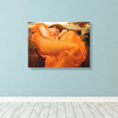 Toile Flaming Juin Peinture Par Frederic Leighton (Insitu (Plancher de Bois))