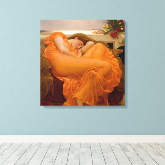 Toile Flaming June (par Frederic Leighton) (Insitu (Plancher de Bois))