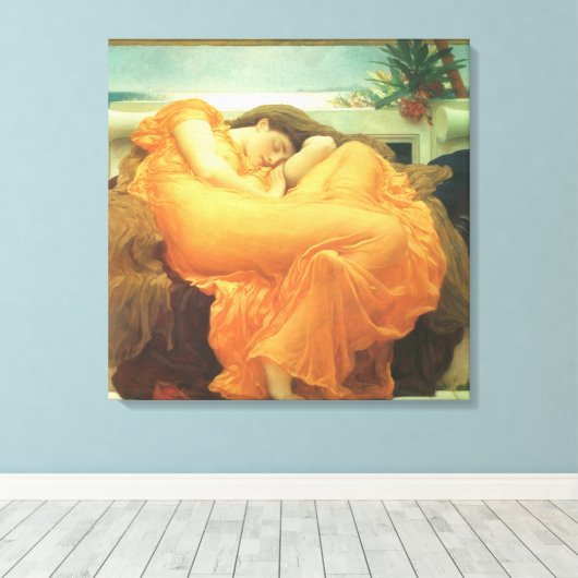 Toile Flaming June par Lord Frederic Leighton (Insitu (Plancher de Bois))