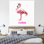 Toile Flamingo gemalter pinker Flamingo  (Insitu(Chambre))
