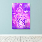 Toile Flamme violette / Feu violet (Insitu (Plancher de Bois))