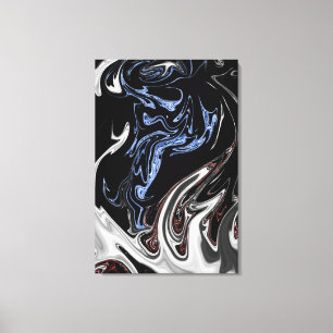 Toile Flammes Blancs Et Bleus Art Abstrait Meilleur ar