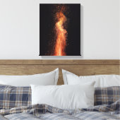 Toile Flammes de bonfire étincelles Photographie d'origi (Insitu(Chambre))