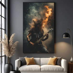 Toile Flammes de Rockstar