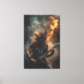 Toile Flammes de Rockstar (Recto)