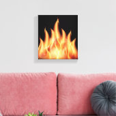 Toile flammes vectorielles1- FLAMMES CHAUDES À FEU BRÛLA (Insitu(Salon))