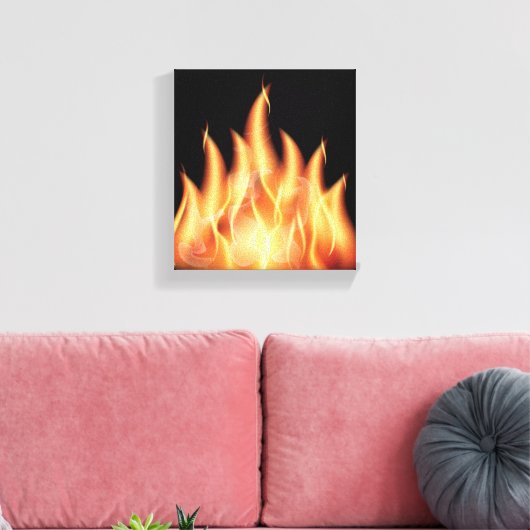 Toile flammes vectorielles1- FLAMMES CHAUDES À FEU BRÛLA (Insitu(Salon))