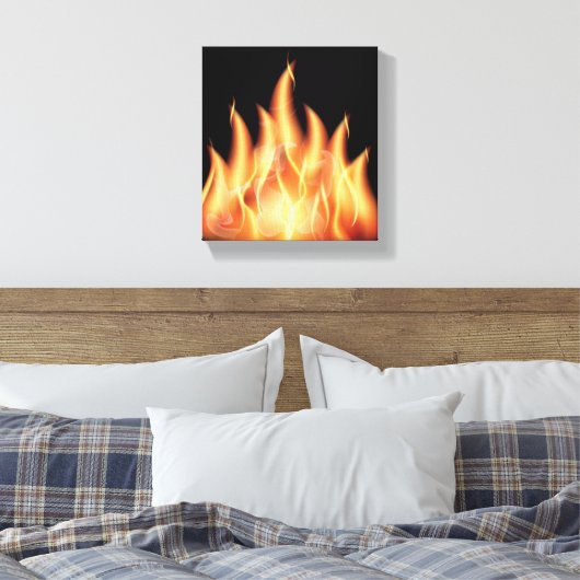 Toile flammes vectorielles1- FLAMMES CHAUDES À FEU BRÛLA (Insitu(Chambre))