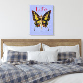 Toile Flapper Butterfly Flying Woman Illustration (Insitu(Chambre))