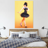 Toile Flapper Dancing Vintage (Insitu(Chambre))