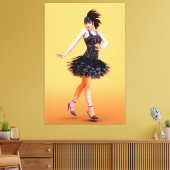 Toile Flapper Dancing Vintage (Insitu(Salon))