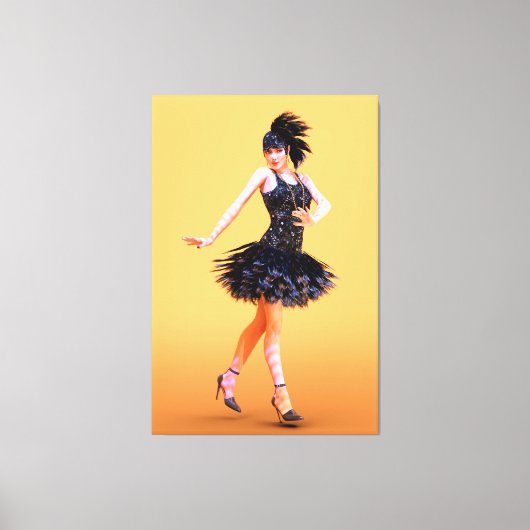 Toile Flapper Dancing Vintage (Recto)