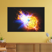 Toile Flare solaire de la Star EV Lacertae EV Lac (Insitu(Salon))