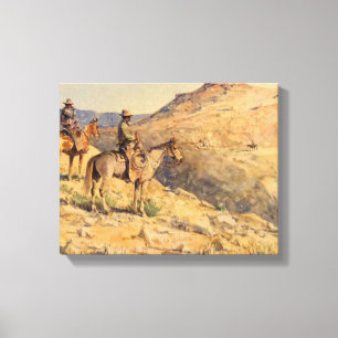 Toile Flat-Top Riders par Edward Borein