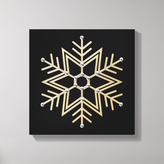 Toile Flèche de neige en argent et en or (Recto)