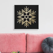 Toile Flèche de neige en argent et en or (Insitu(Salon))