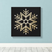 Toile Flèche de neige en argent et en or (Insitu (Plancher de Bois))