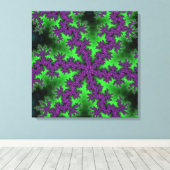 Toile Flèche de neige verte et violette (Insitu (Plancher de Bois))