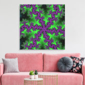 Toile Flèche de neige verte et violette (Insitu(Salon))