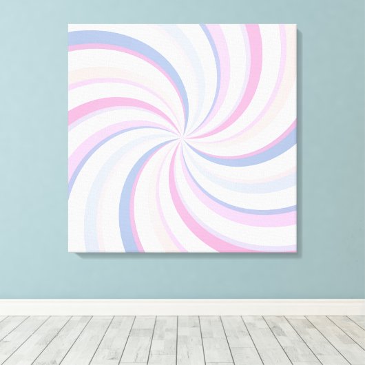 Toile Flèches bleu rose pêche (Insitu (Plancher de Bois))