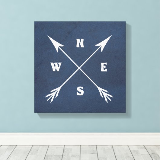 Toile Flèches compass (Insitu (Plancher de Bois))