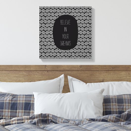 Toile Flèches noires et blanches (Insitu(Chambre))