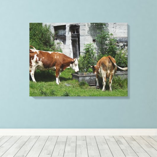 Toile Fleckvieh soif (Insitu (Plancher de Bois))