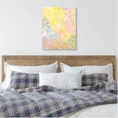 Toile Fleur abstraite multimédia (Insitu(Chambre))