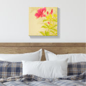 Toile Fleur Allamanda Sur Arrière - plan Toné (Insitu(Chambre))