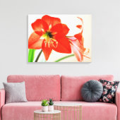 Toile Fleur Amaryllis rouge (Insitu(Salon))