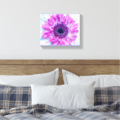 Toile Fleur bleu violet baby shower (Insitu(Chambre))