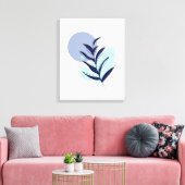 Toile Fleur bleue boho (Insitu(Salon))