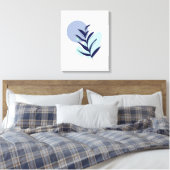 Toile Fleur bleue boho (Insitu(Chambre))