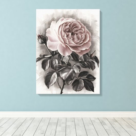 Toile Fleur bouillante (Insitu (Plancher de Bois))