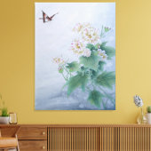 Toile Fleur Chinoise avec Papillon (Insitu(Salon))