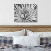 Toile Fleur Chrysanthemum noir et blanc (Insitu(Chambre))