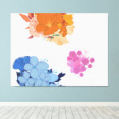 Toile Fleur Colorée  (Insitu (Plancher de Bois))