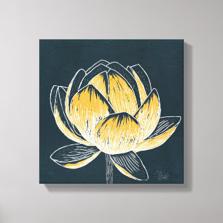 Toile Fleur colorée Lotus No 1