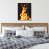 Toile Fleur comme feu - Motivation Flame Design (Insitu(Chambre))