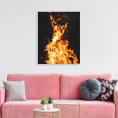 Toile Fleur comme feu - Motivation Flame Design (Insitu(Salon))