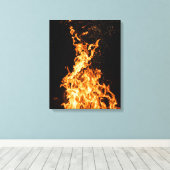 Toile Fleur comme feu - Motivation Flame Design (Insitu (Plancher de Bois))