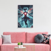 Toile Fleur cosmique (Insitu(Salon))