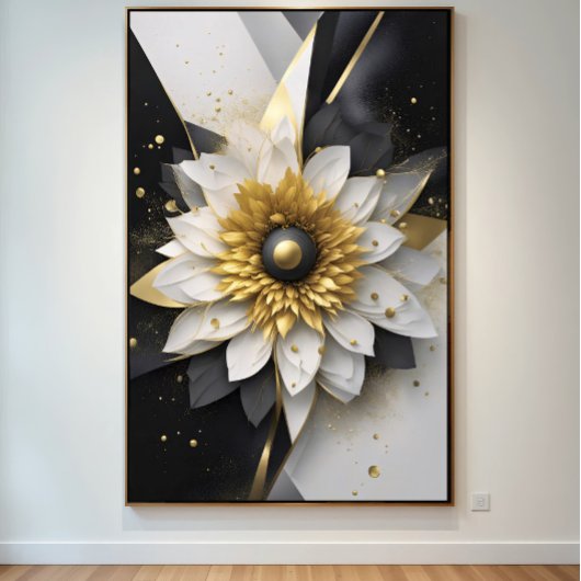 Toile Fleur cosmique