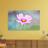 Toile Fleur Cosmos en Art Photographique Rose (Insitu(Salon))
