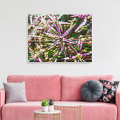 Toile Fleur d'ail Cellulaire Abstrait Mur Art (Insitu(Salon))