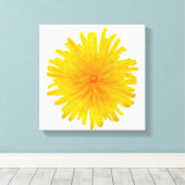 Toile Fleur Dandelion jaune (Insitu (Plancher de Bois))
