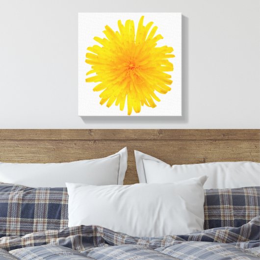 Toile Fleur Dandelion jaune (Insitu(Chambre))