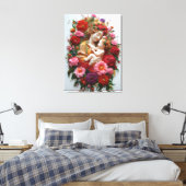 Toile Fleur dans la dévotion déesse et bébé (Insitu(Chambre))