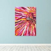 Toile Fleur d'aquarelle Chrysanthemum (Insitu (Plancher de Bois))