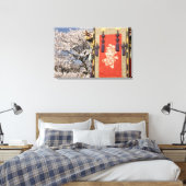 Toile Fleur de cerisier et tapisserie de soie (Insitu(Chambre))